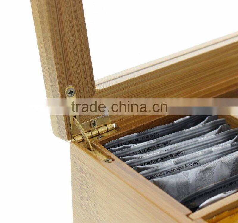 Wholesale cosmetic unfinished wooden tea packaging box
