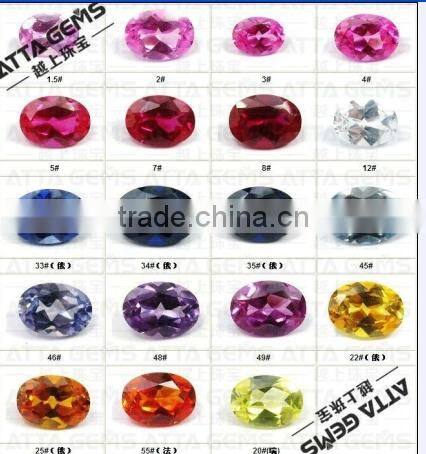 loose gemstones created orange sapphire wholesale-corundum