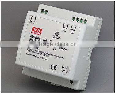 CE RoHS approved 45W 15V DIN Rail high voltage switching power supply DR-45-15