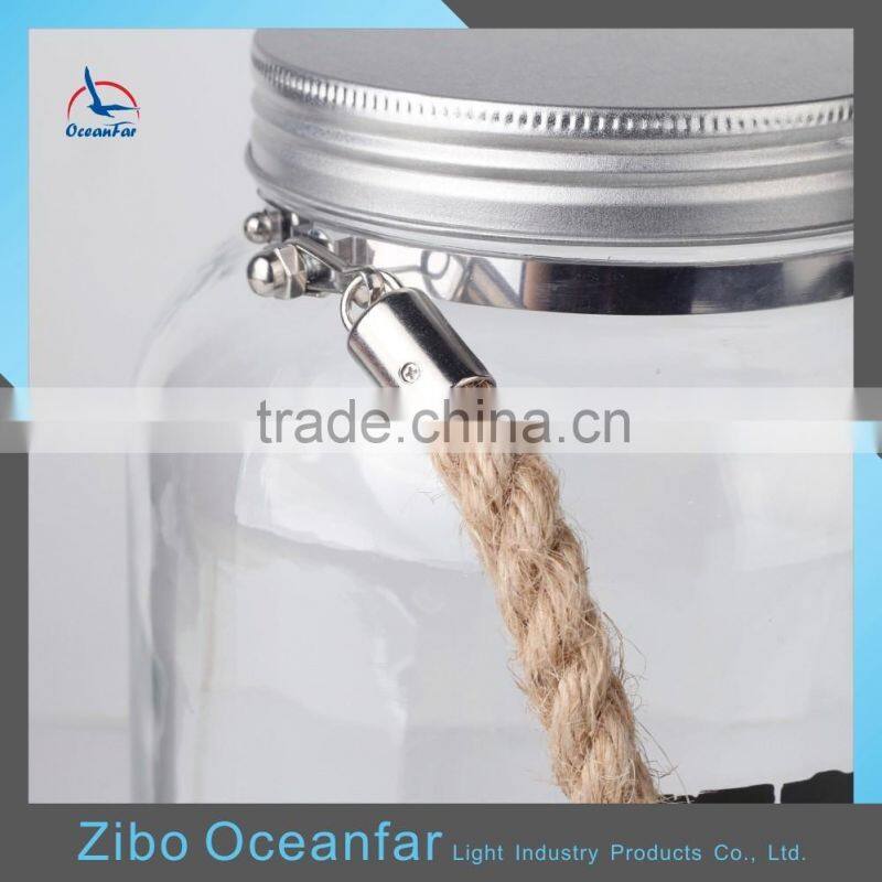 Hot Sale 3L Decal Glass Beverage Dispenser Jar Rape Design Glass Juice Container With Tap