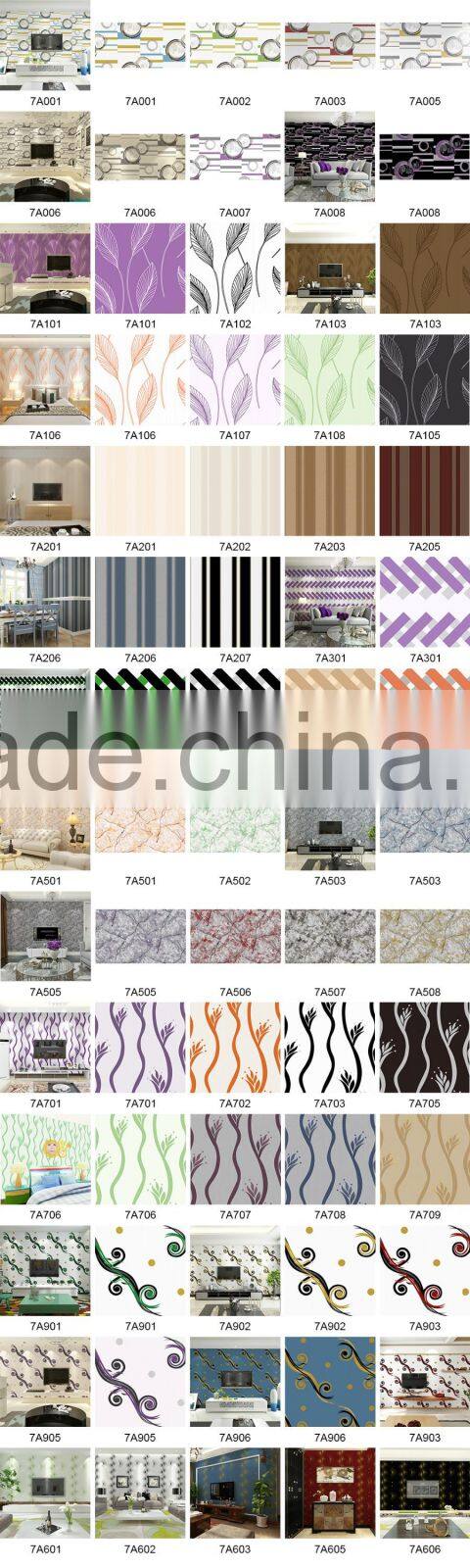 textile vertical stripes wallpaper for home decoration