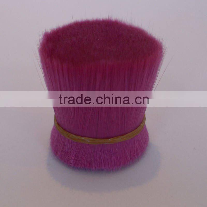 synthetic hair of different colors,used for makeup brushes