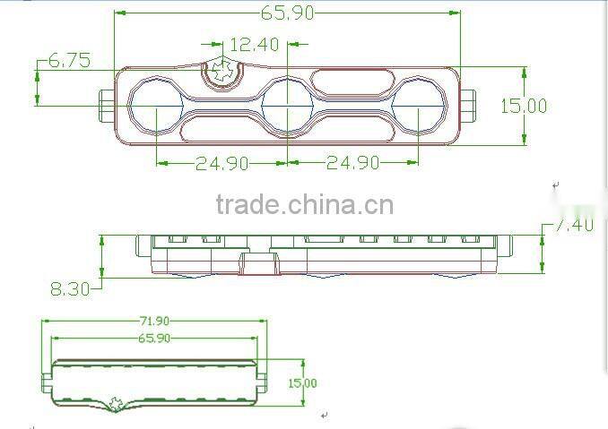 3 chips injection molding led pcb module ip68 50pcs per line