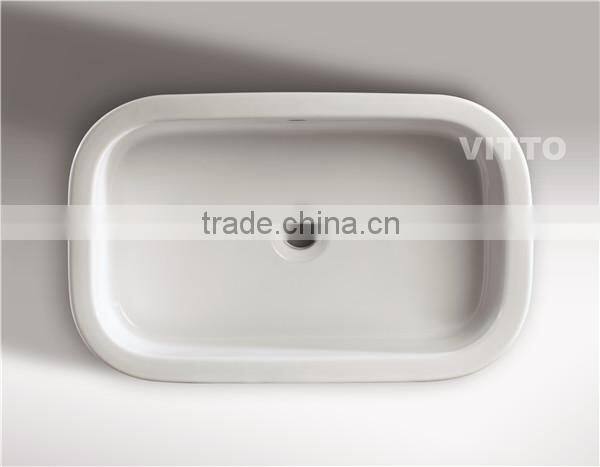 hot selling rectangle ce ceramic sink