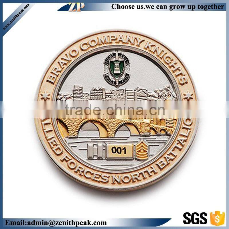 coin replica keychain coin silver