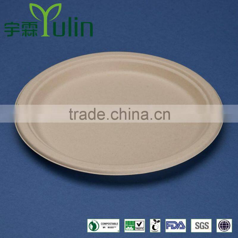 PL-10-UB Disposable unbleached food dessert bulk pack 10 inches plates