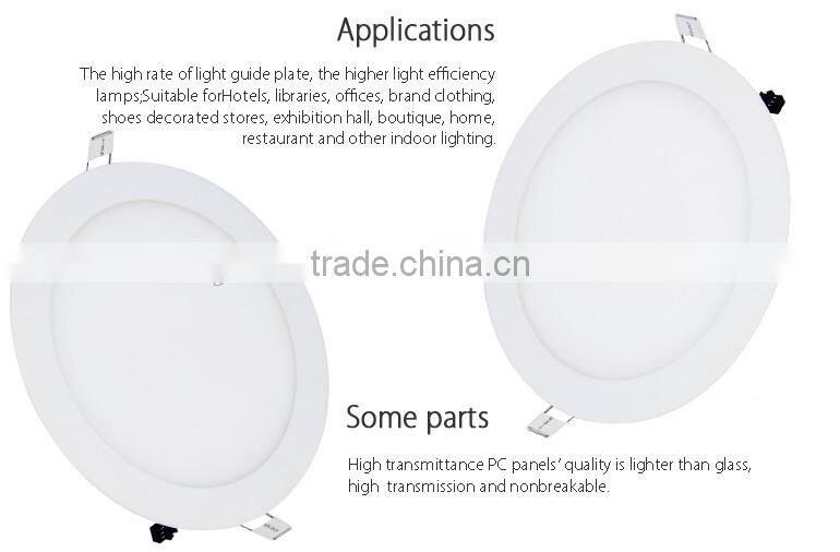 high luminous efficiency 85-265V outdoor 18w led ceiling panel light