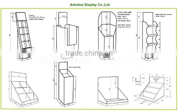 Factory OEM CUSTOM Cardboard Pallet Display free standing rack for Toothbrush toothpaste POP Sales
