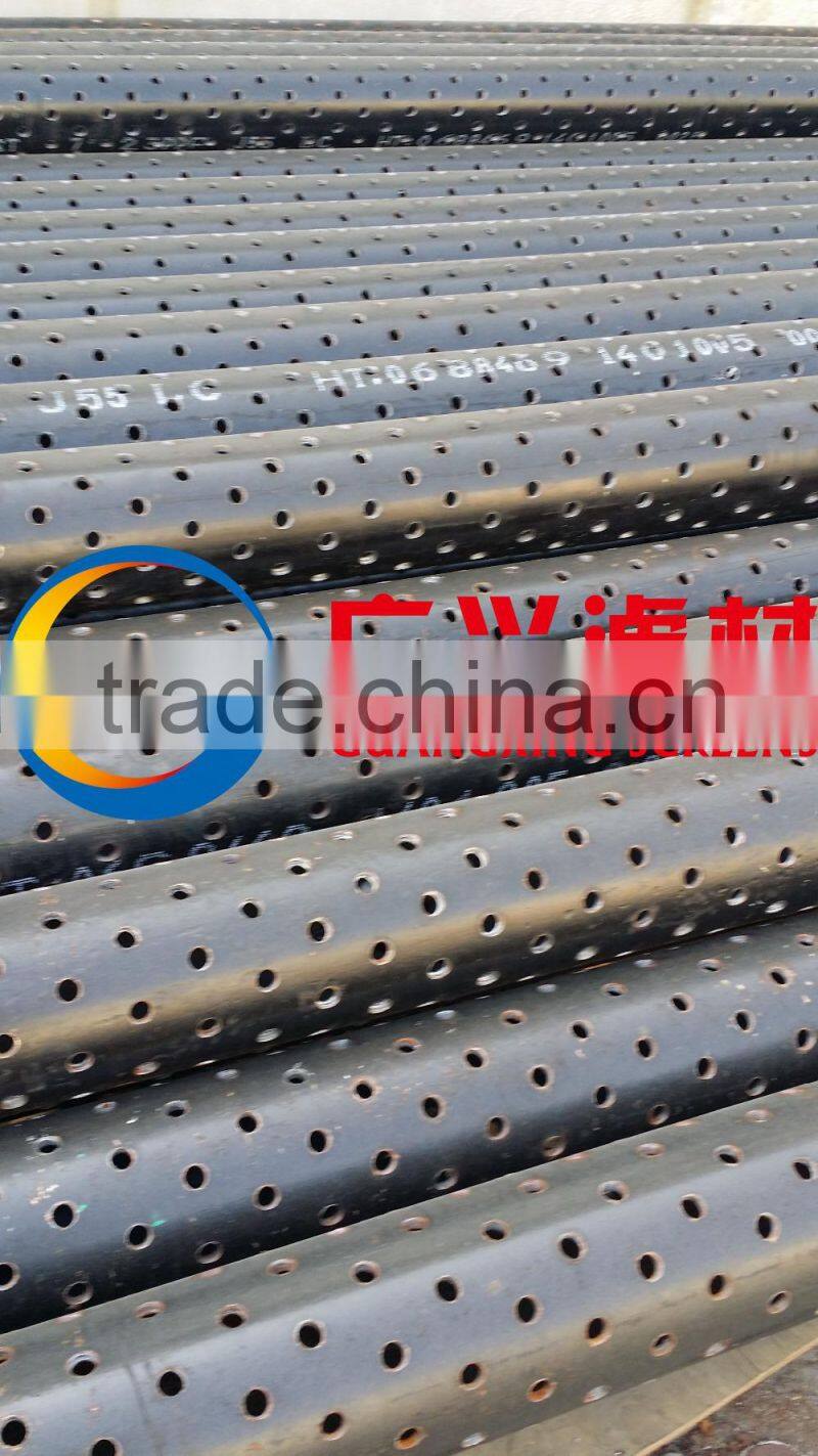 round hole perforated pipe/double storey screen for oil well from the best China manufacture