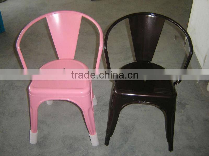 chromed dining chair with fabric or PU seat