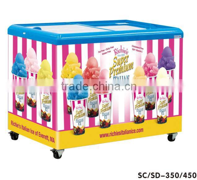ice cream freezer ice cream display freezer glass door ice cream freezer