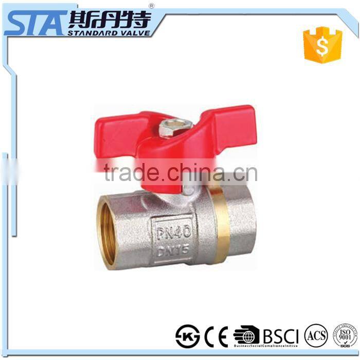 ART.1022 China Manufacturer Lever Handle CW617N PN 25 600 WOG Water Oil Gas Forged 1" 1 Inch Brass Ball Valve for Wholesale