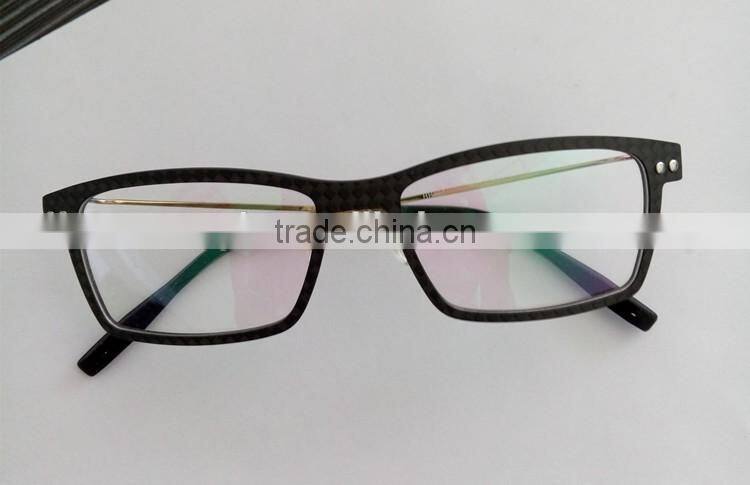 2016 new style fashion Custom colourful carbon fiber frame wooden design optics reading glasses