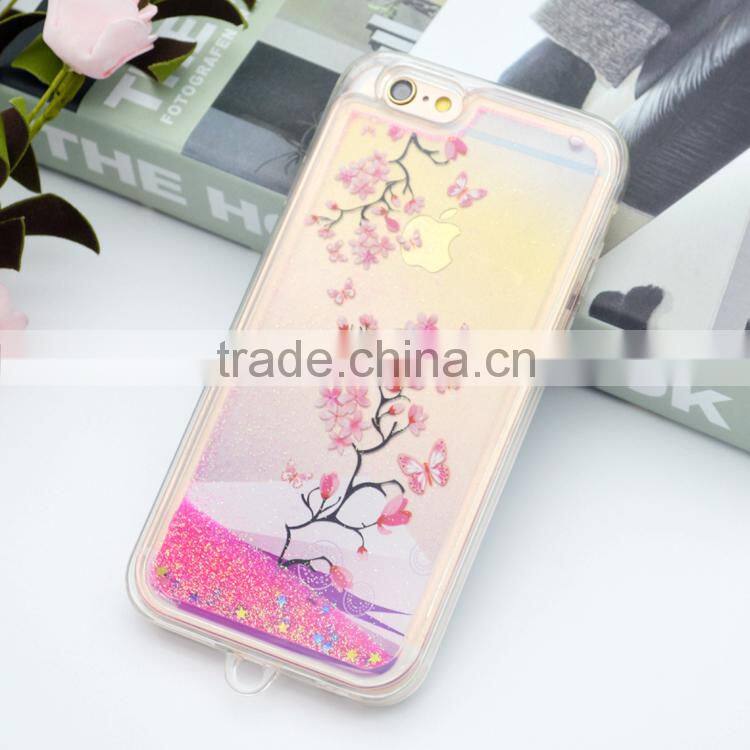 2016 hot selling liquid clear tpu case for iPhone6