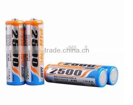 AA 2500mAh Rechargeable Ni-MH Battery