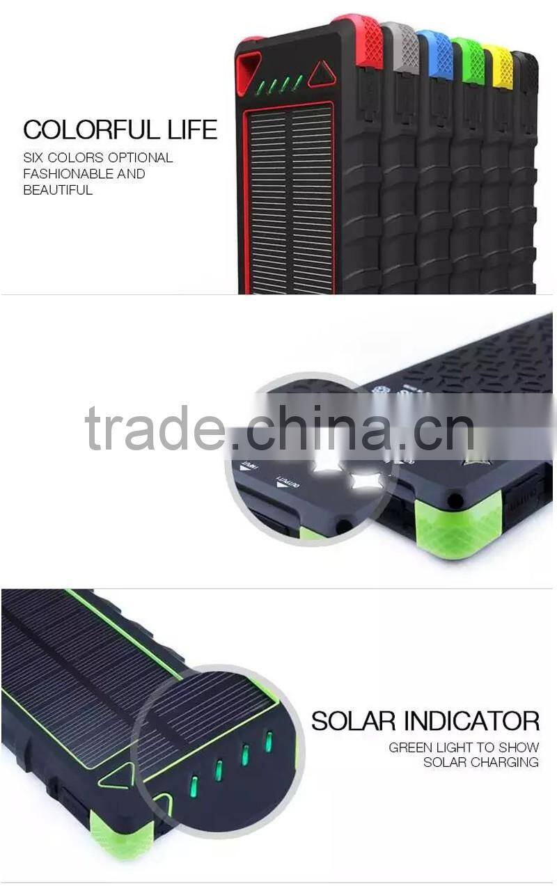 Innovative Products For Import Mobile Solar Charger Power Bank Solar Waterproof