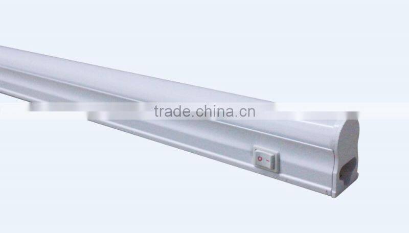 Hot sale factory with Switch T5 LED Tube Aluminum + Plastic 10W PF>0.9 CRI>80 100LM/W with CE and RoHS t5 led tube
