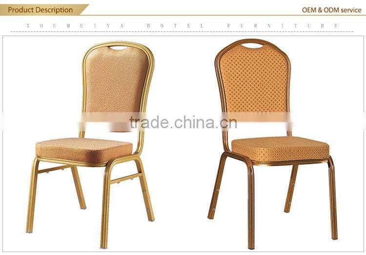 Modern aluminnum high density molded foam banquet chair stackable hotel dining chair