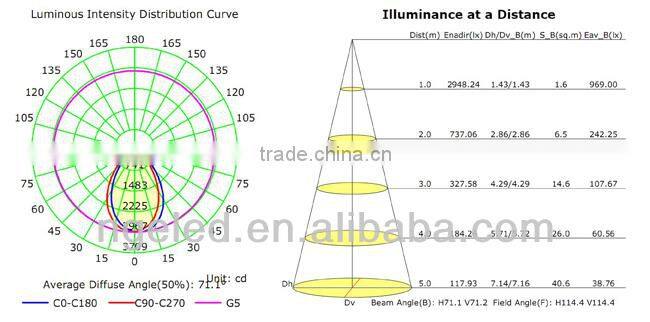 CE RoHS SAA 100lm/w CRI>80 Samsung smd 48w fashional led down light
