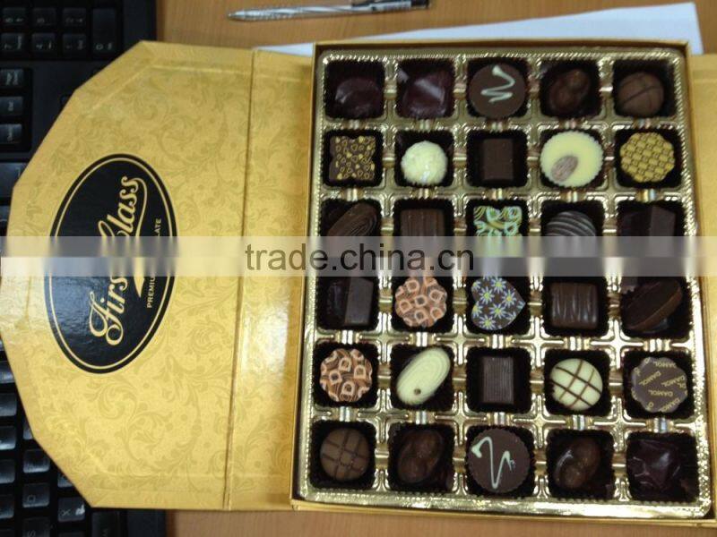 0.10-0.50mm pvc gold rigid plastic film for chocolate packing