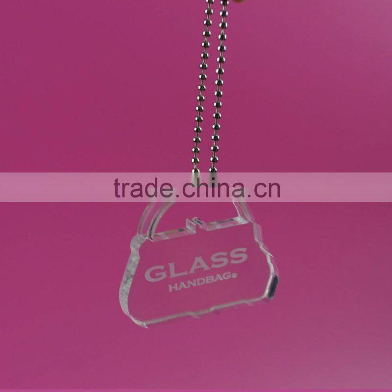 high quality custom clear acrylic keychain