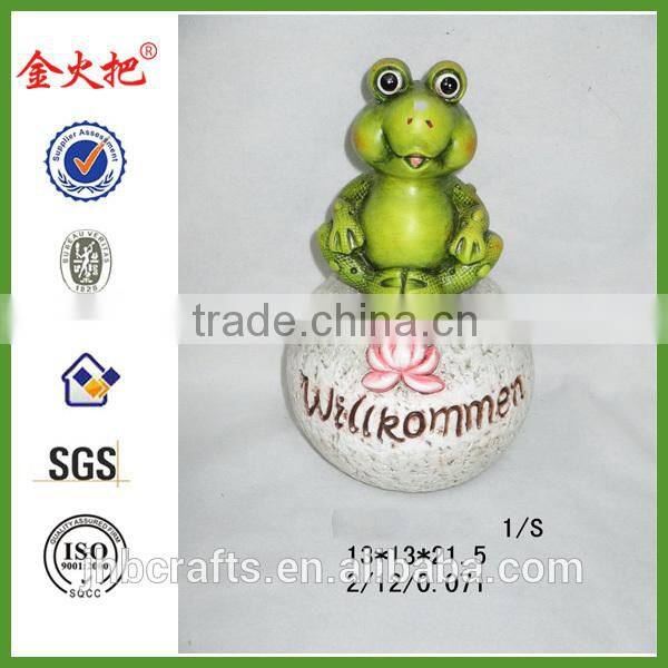 Promotional Magnesium oxide Garden frog statue for sale