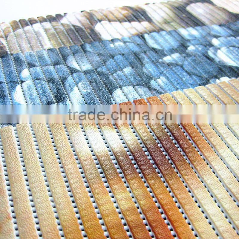 2015 new design pvc foam mat anti slip HD print bathroom mat