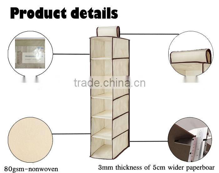 nonwoven TNT Living room closet hanging shelf storage shoes organizer