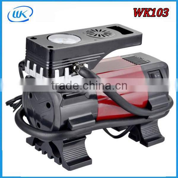 12 volt DC car inflation pump/mini car air compressor