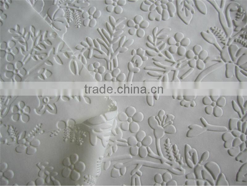 NEW ARRIVAL 100% polyester three dimensional embossed curtain fabric