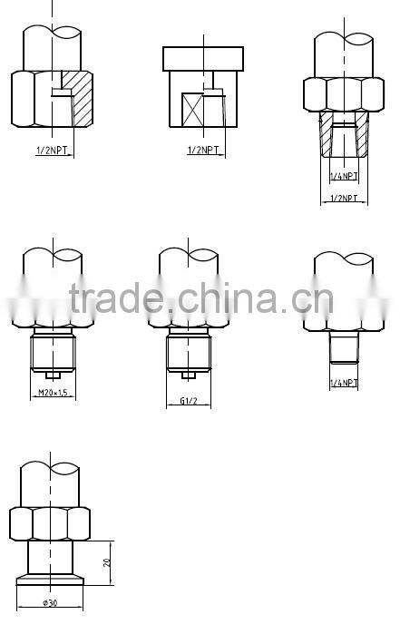 316L Silicone oil filled 4-20mA absolute pressure transmitter (3051A)