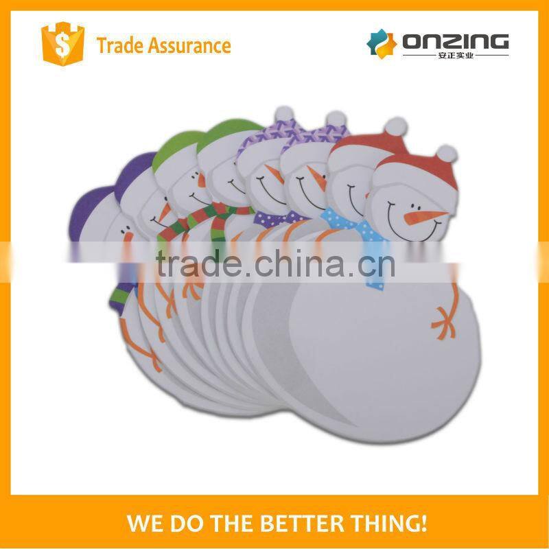 Wood free paper custom funny shape eco sticky memo notepad