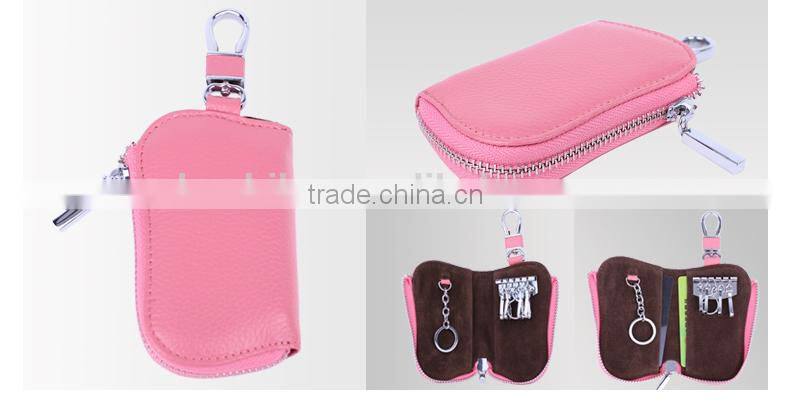 leather key ring chain for car key and home keys