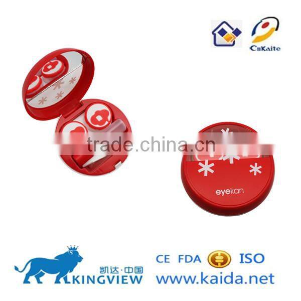 lens holder with mirror,custom contact lens case of weather