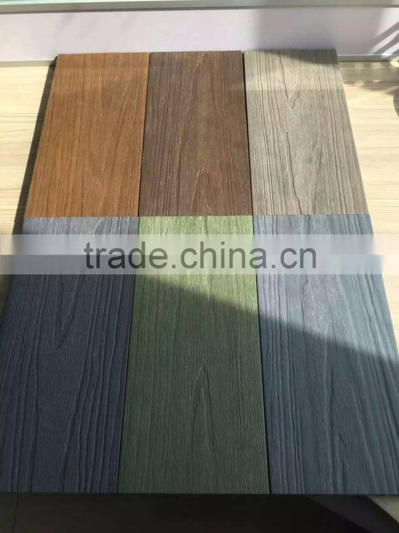 wood plastic composite outdoor decking flooring with waterproof/firefroof features