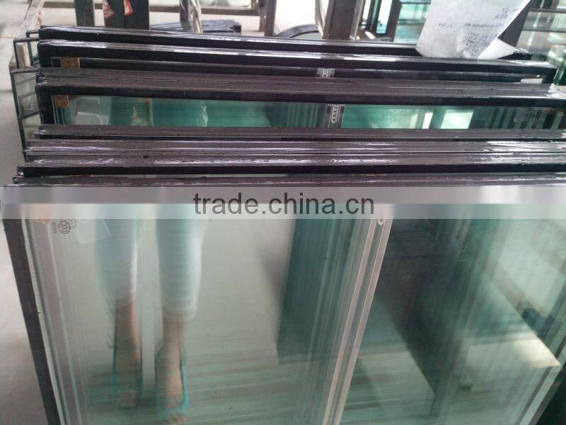 triple glazed glass panel /triple glazed windows /brown aluminum windows