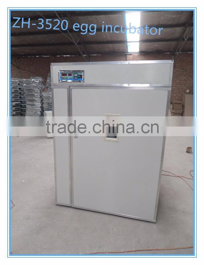 High hatching rate automatic egg incubator with 3520 pcs hatchery machine