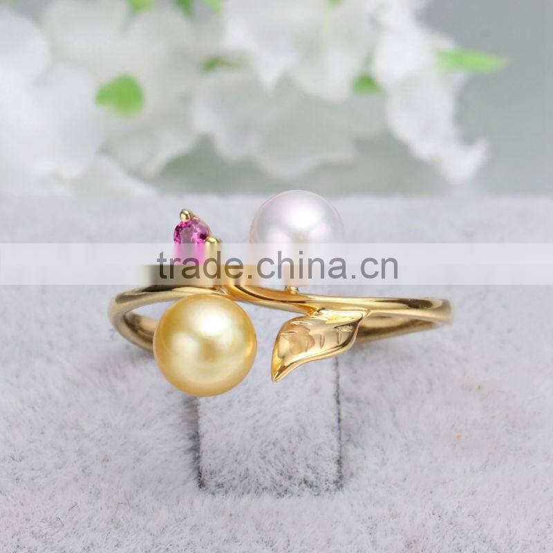 high quality sterling silver pearl rings for women