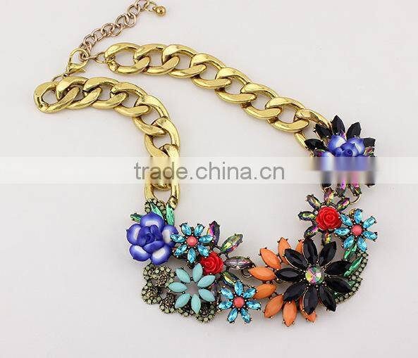 New Hot Selling Flower Choker Collar Vintage Pendant Statement Necklace Women Necklaces & Pendants Fashion Necklaces for Women 2