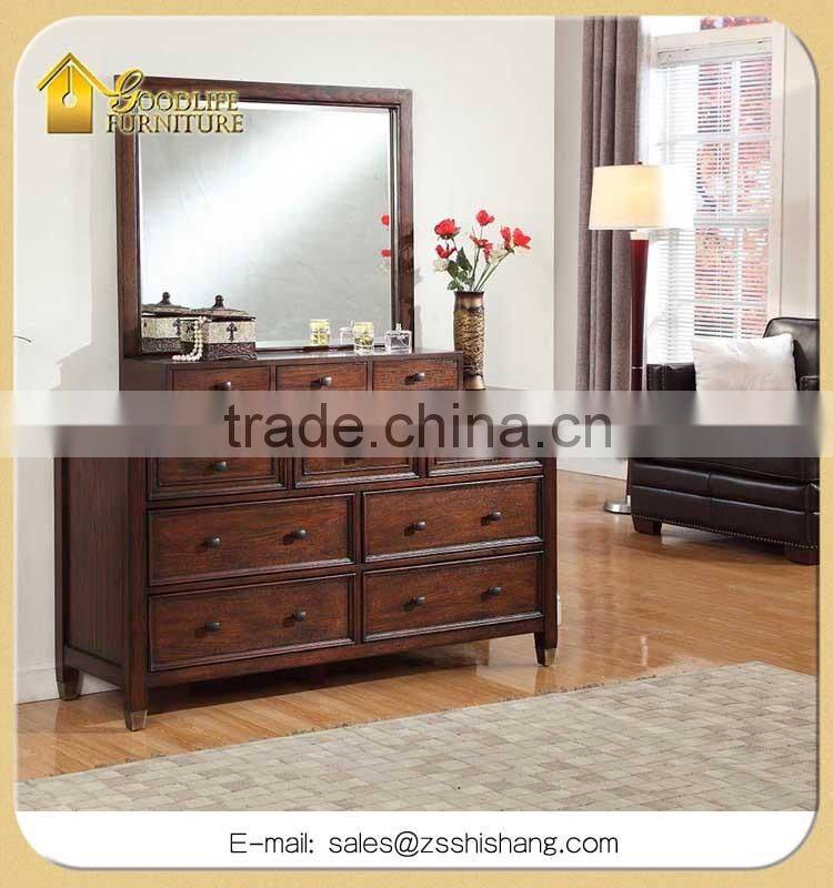 Customized Home and Hotel OAK Solid Wood Bedroom Set Furniture