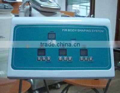 Three zone far infrared heated blanket for body shaping