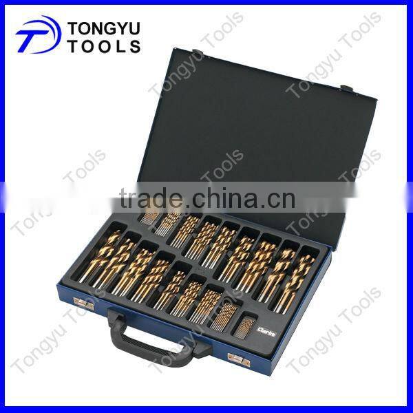170pcs TIn coated drill bit set