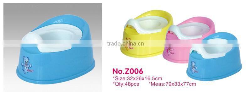 2015 new products cute frog shape folding travel porta potty