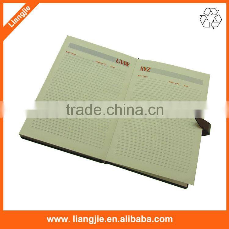 Company Gifts and Promotions PU/PVC Engraved Leather Organizers Notebooks