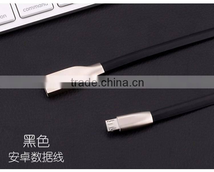 Rhombus Zinc Alloy USB for V8 micro usb data cable pure copper wire