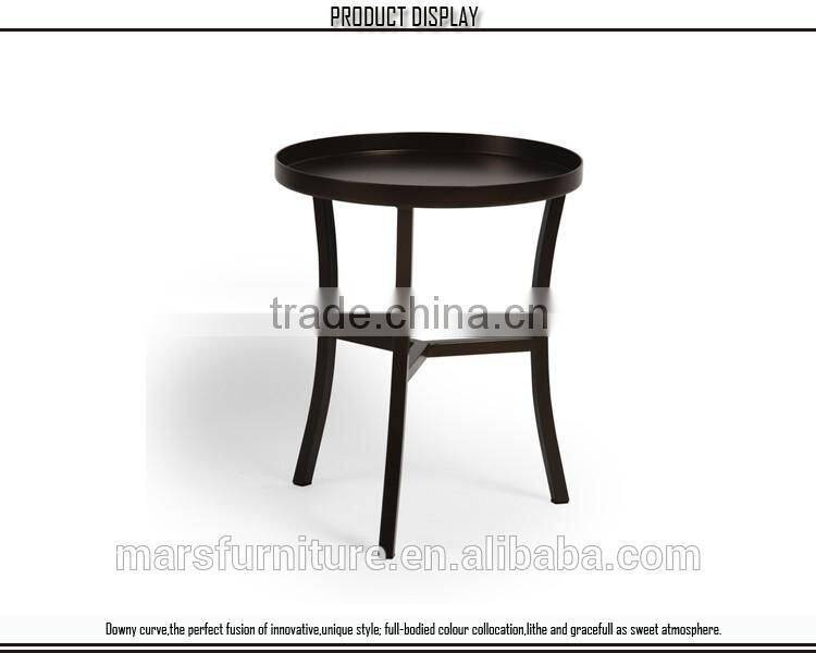 Cheap black living room corner design table