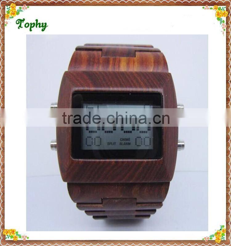2016 New Arrival Bamboo Wooden Watch, Custom Logo Japan Movt Quartz Wood Watch