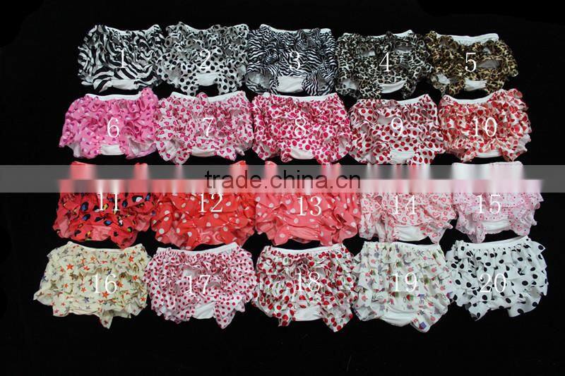 2015 Easter Sales Promotion Baby Organic Underwear So Adorable satin Bloomers Wholesale Baby Cotton Ruffle Bloomers For Kids