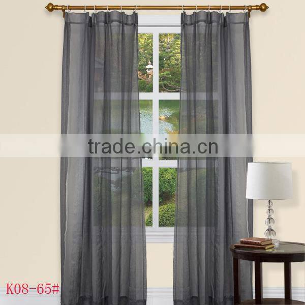 Decorative 100% Polyester Sheer Chiffon Curtains Popular in 2016