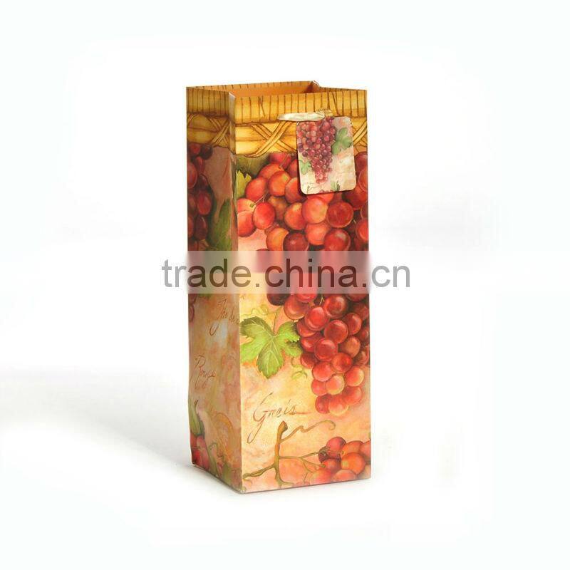 high quality custom wholesale paper bag wine